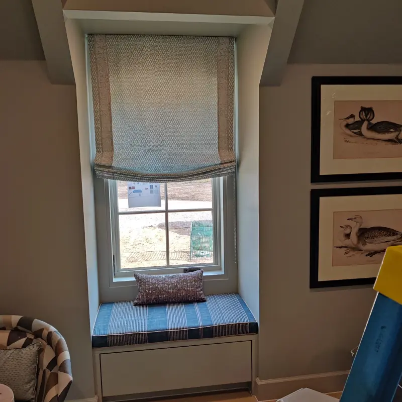 Elegant custom drapery installation
